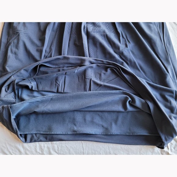 NWOT BCBGMaxAzria Navy Beaded Sequins Halter Evening Dress - Picture 6 of 13